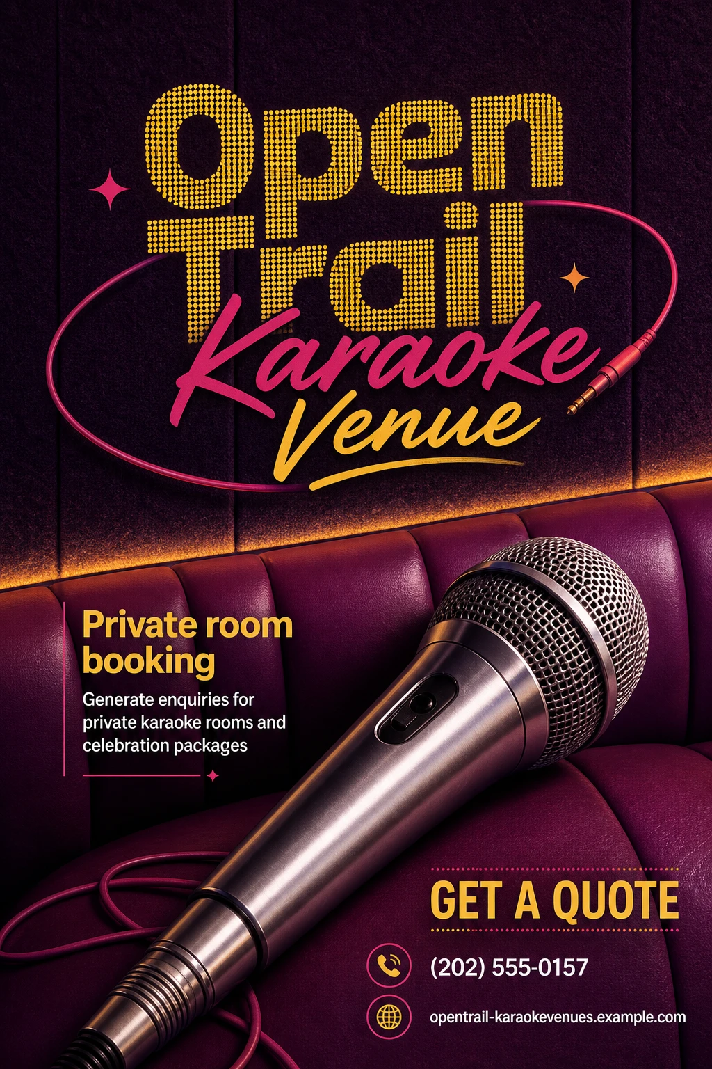 karaoke venue flyer template