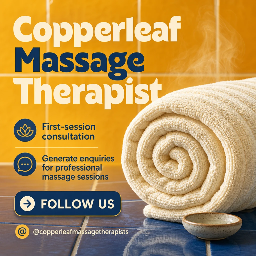 massage therapist social post template