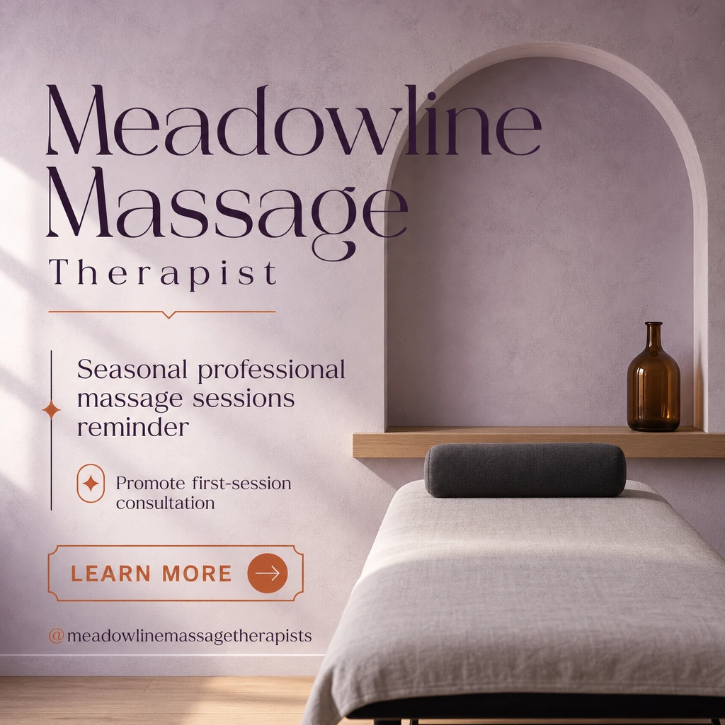 massage therapist social post template: promote first-session consultation