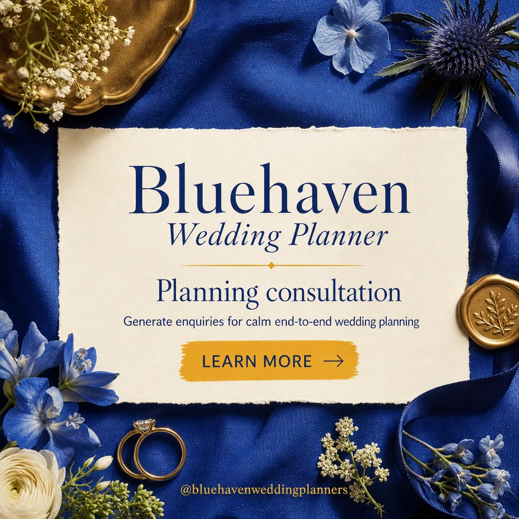 wedding planner social post template