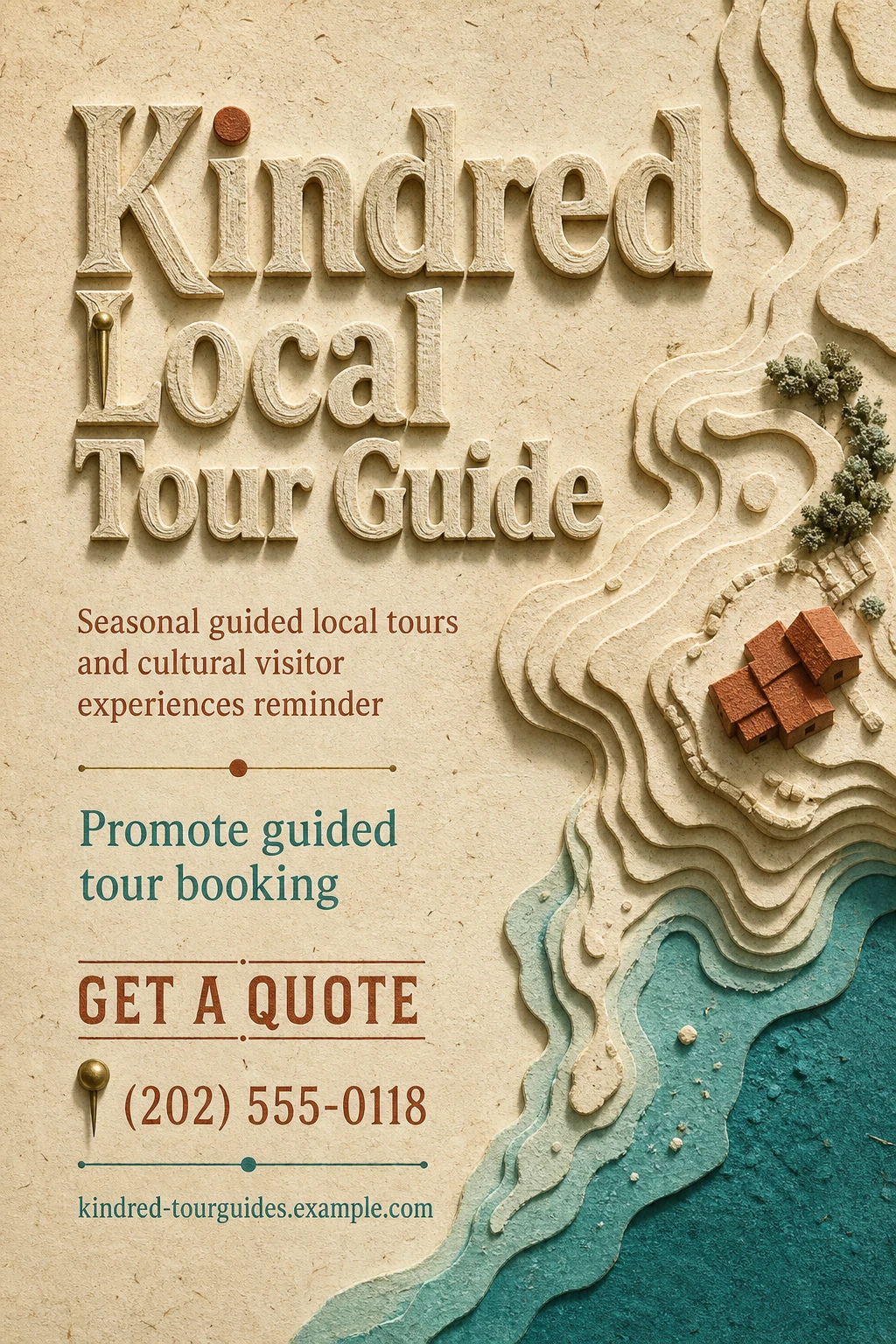 local tour guide flyer template: promote guided tour booking