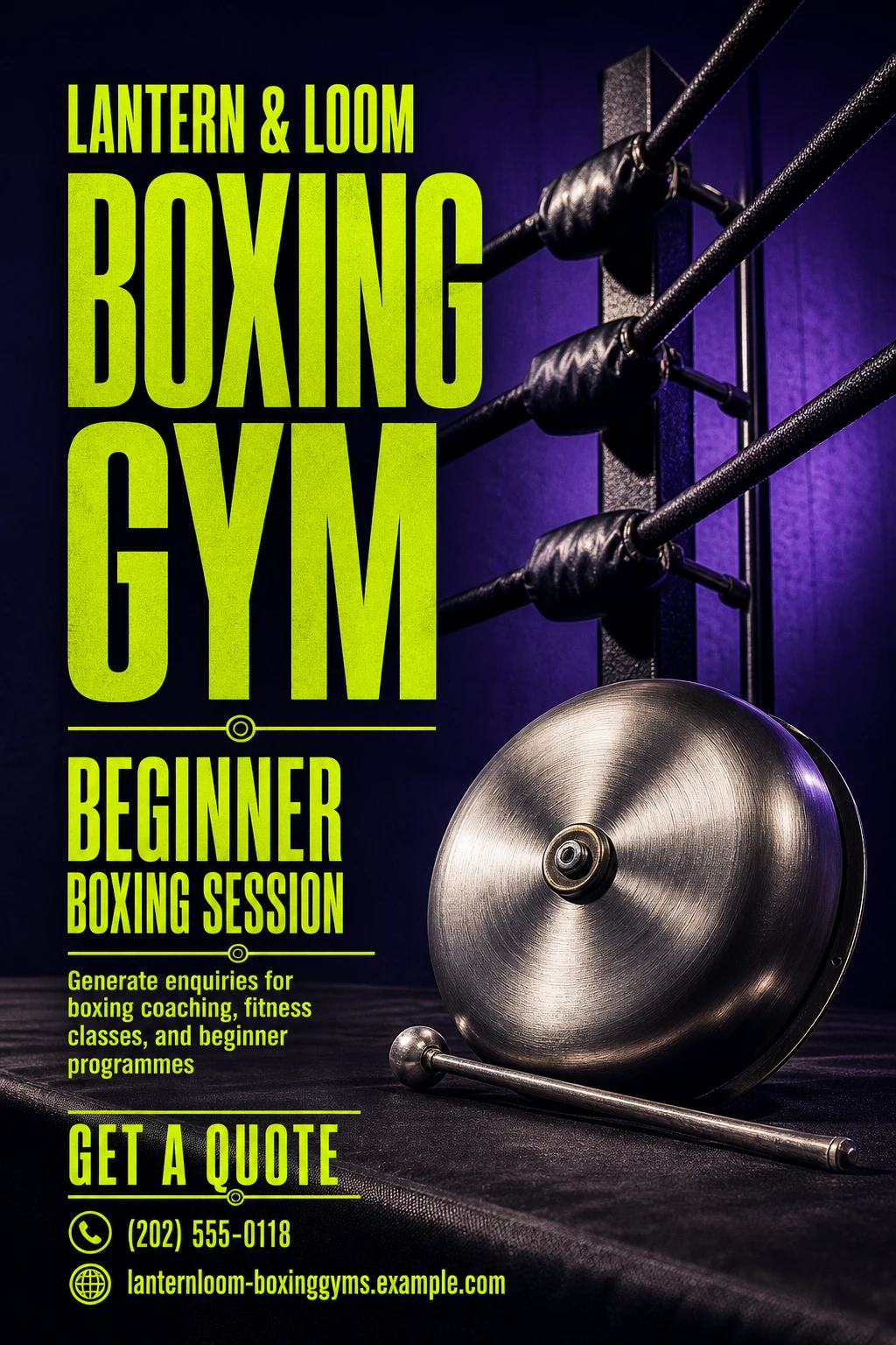 boxing gym flyer template