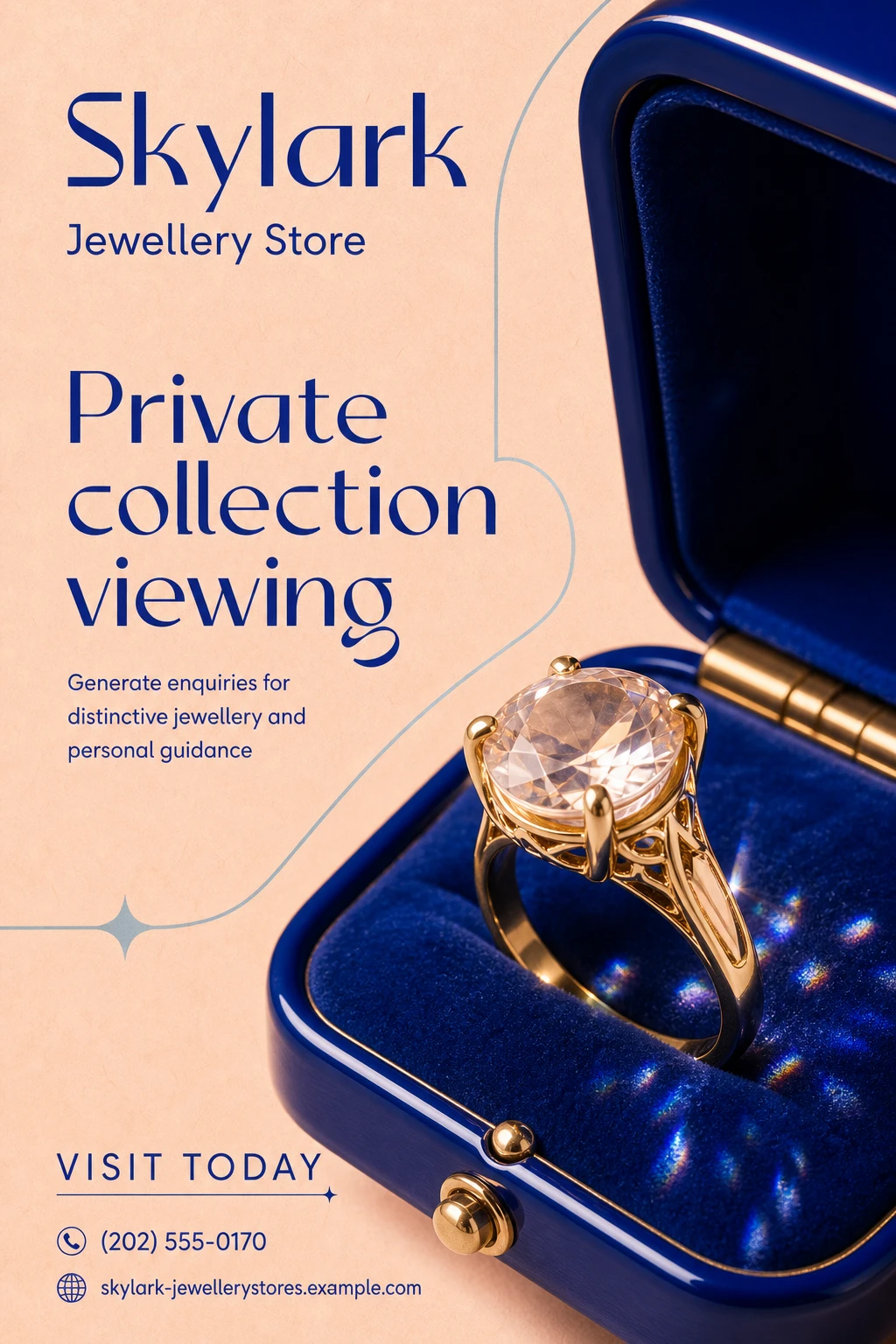 jewellery store poster template