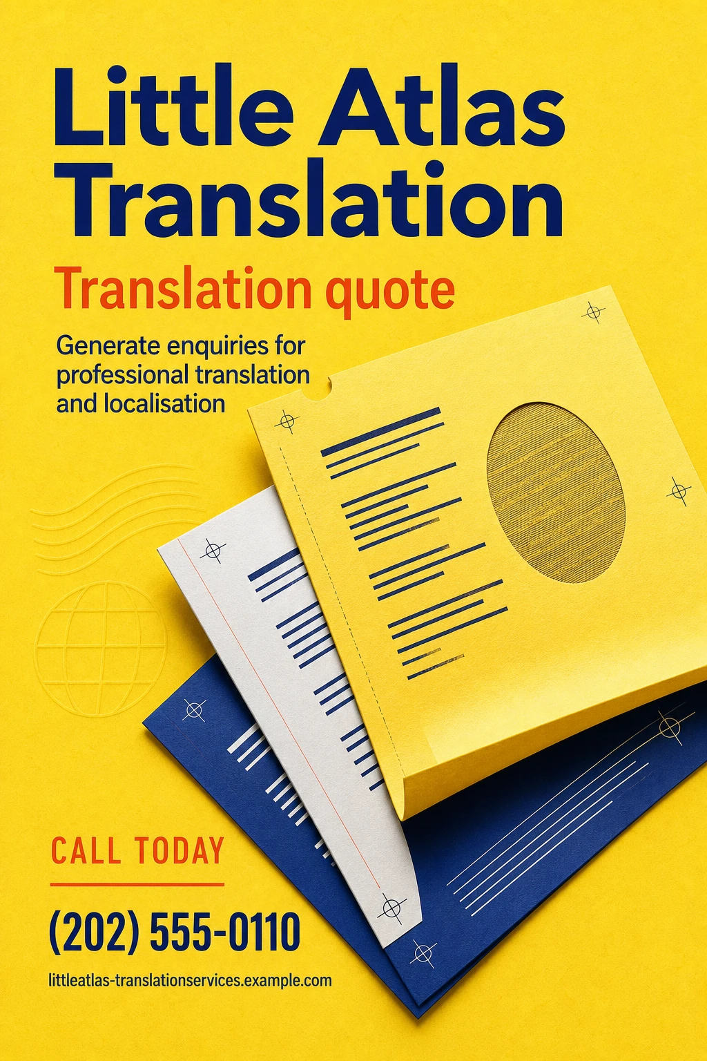 translation service flyer template