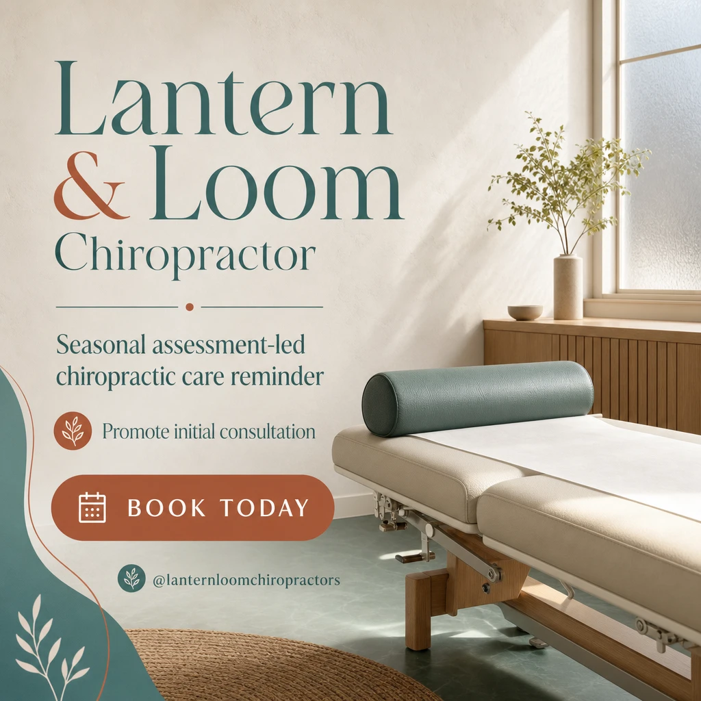chiropractor social post template: promote initial consultation