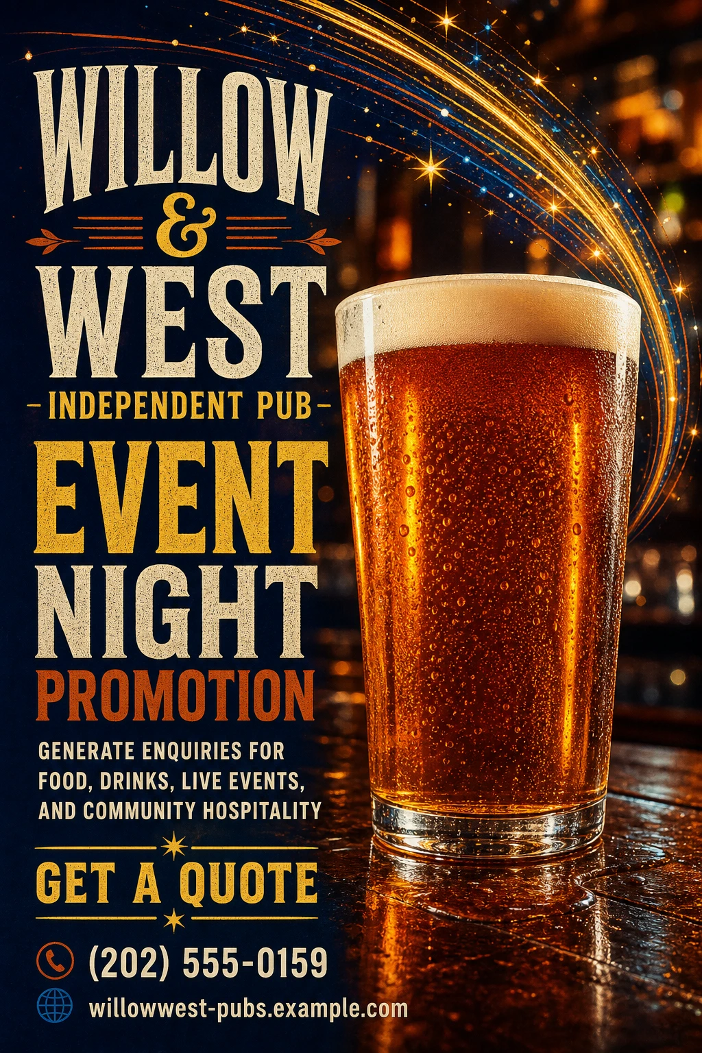 independent pub flyer template