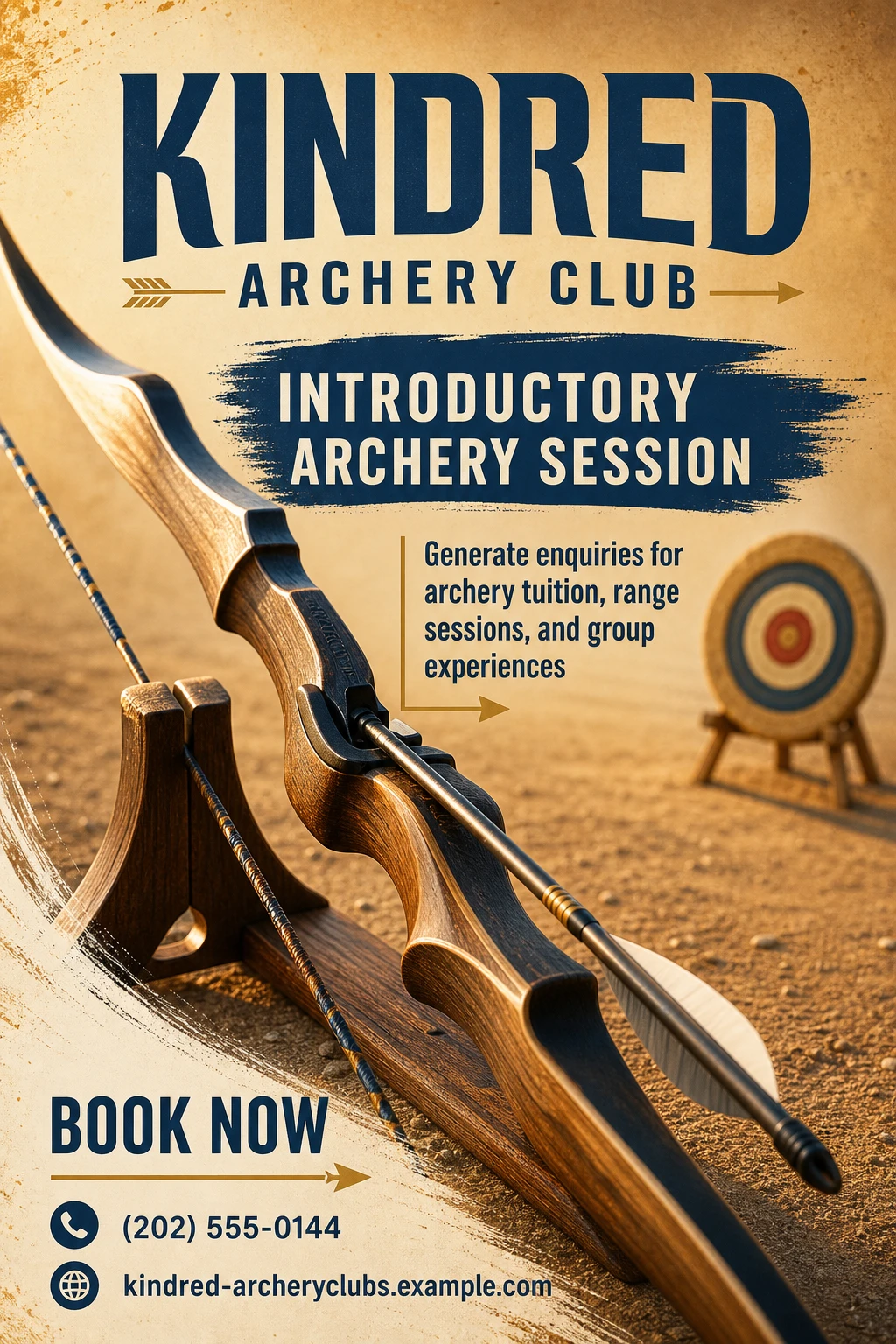 archery club flyer template