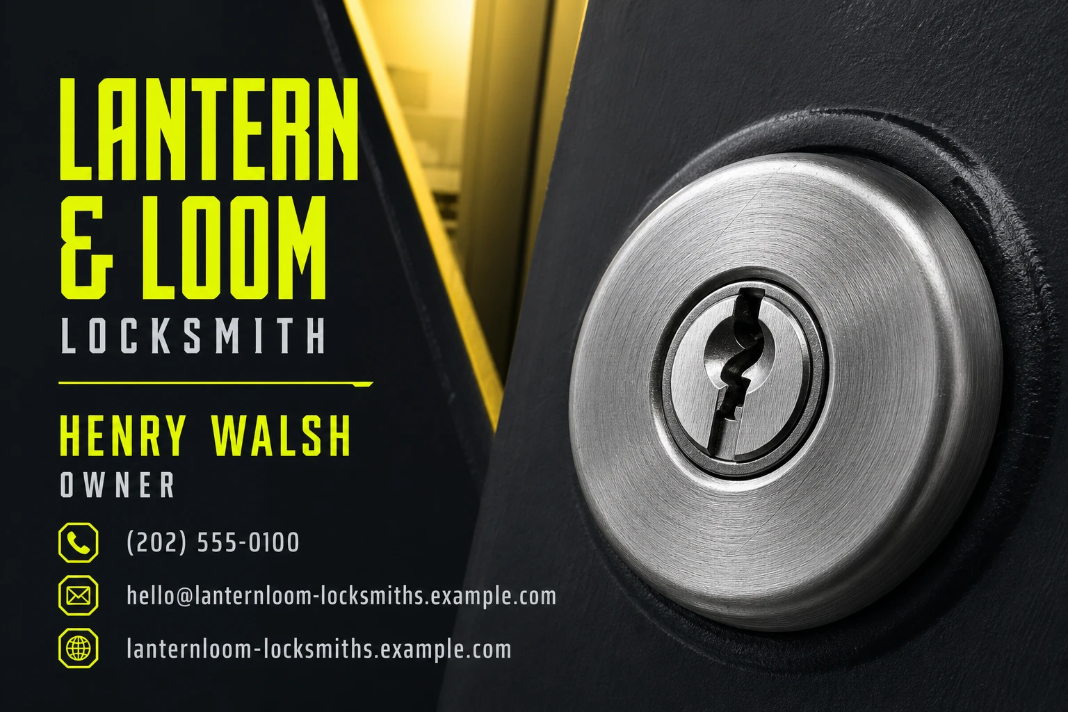 locksmith business card template