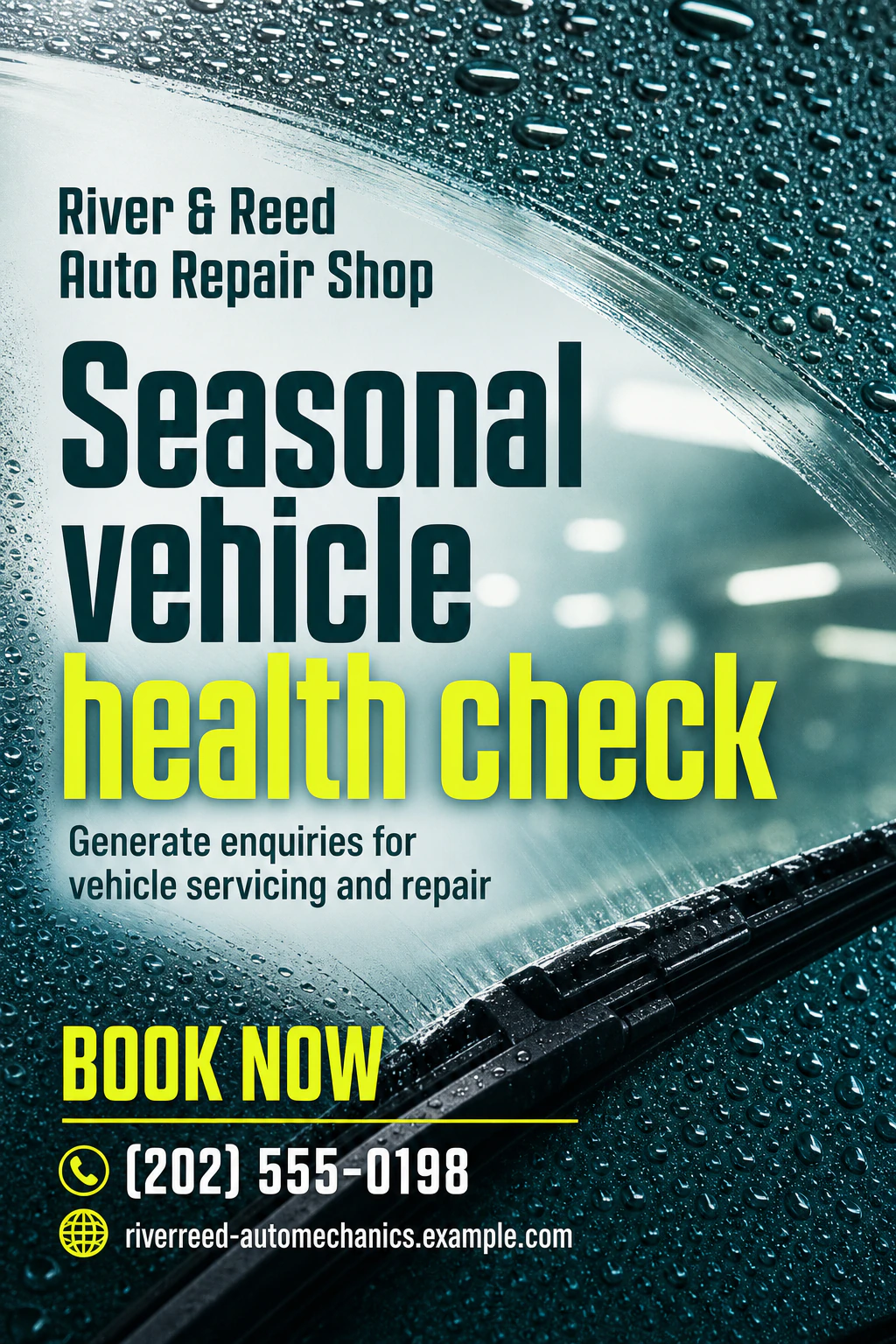 auto repair shop flyer template