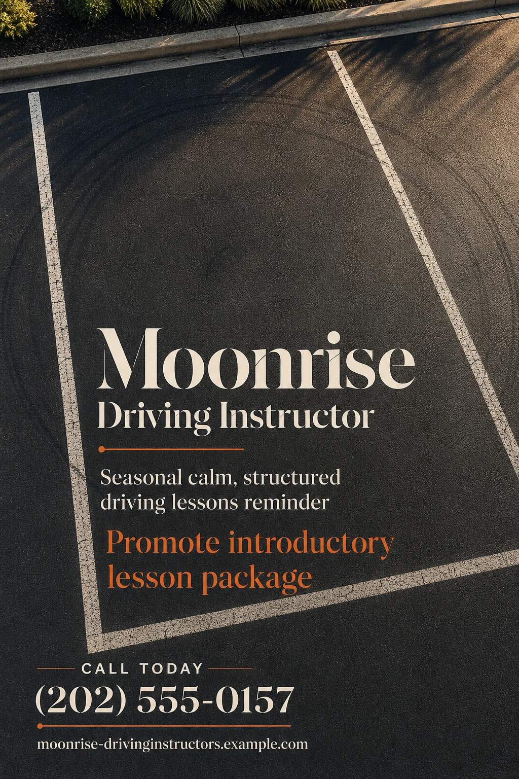 driving instructor flyer template: promote introductory lesson package