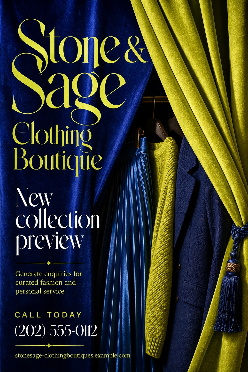 clothing boutique poster template