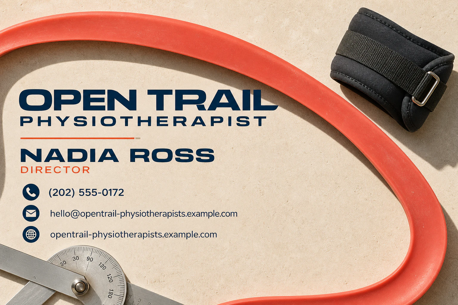 physiotherapist business card template