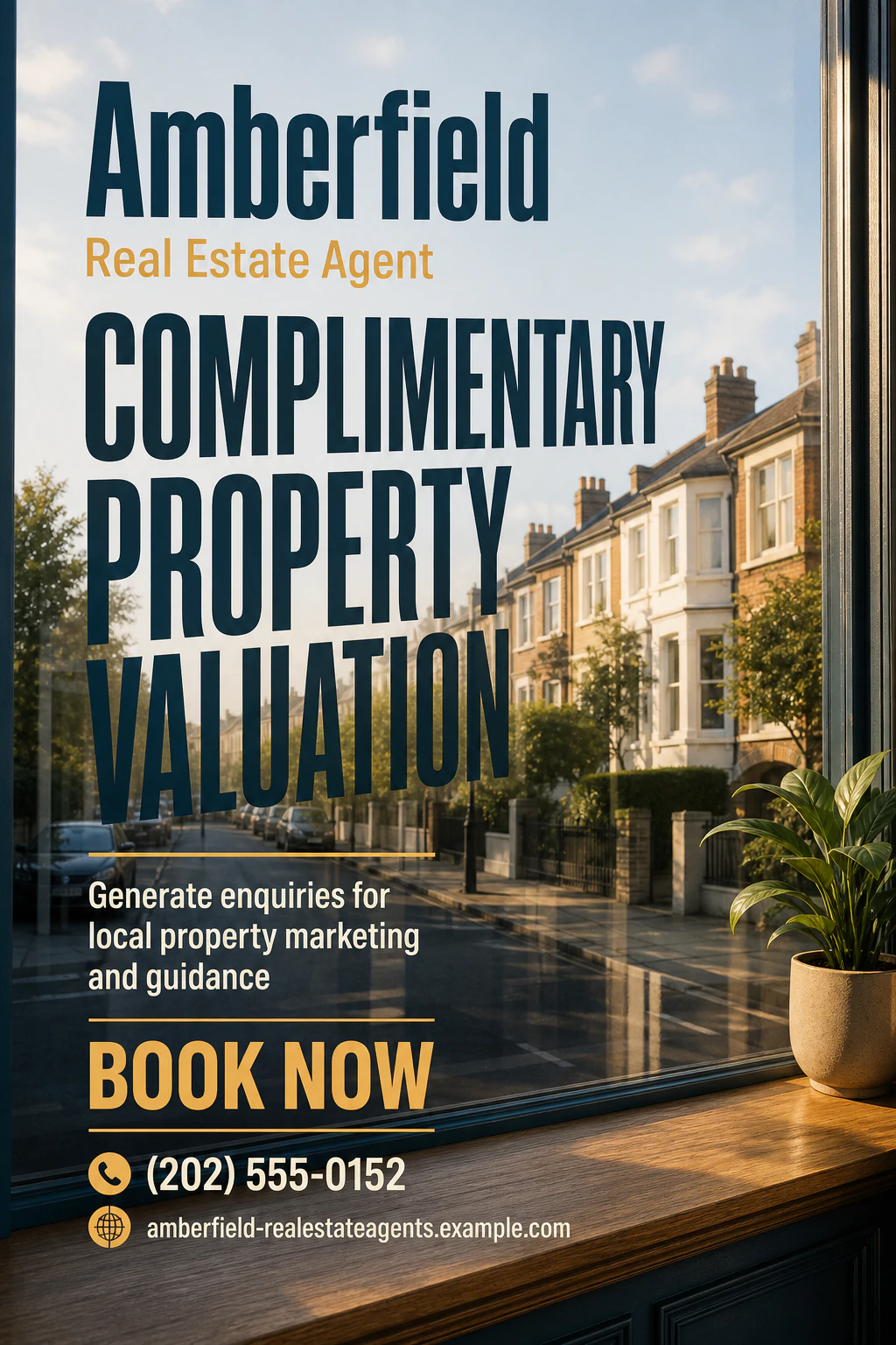 real estate agent poster template