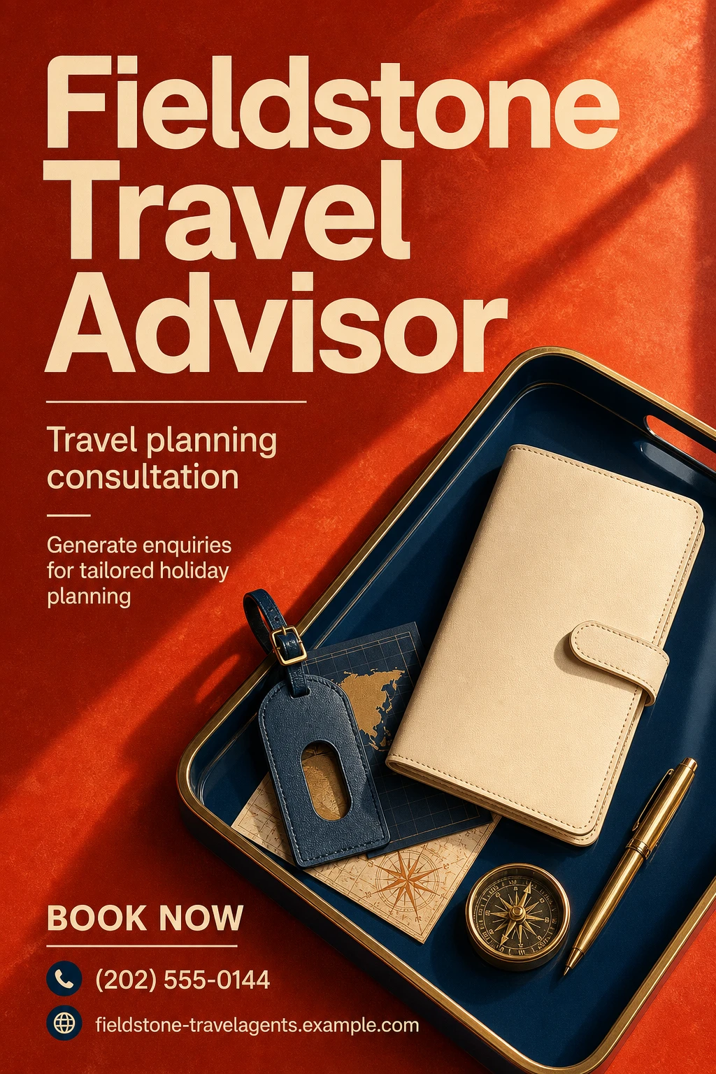 travel advisor poster template