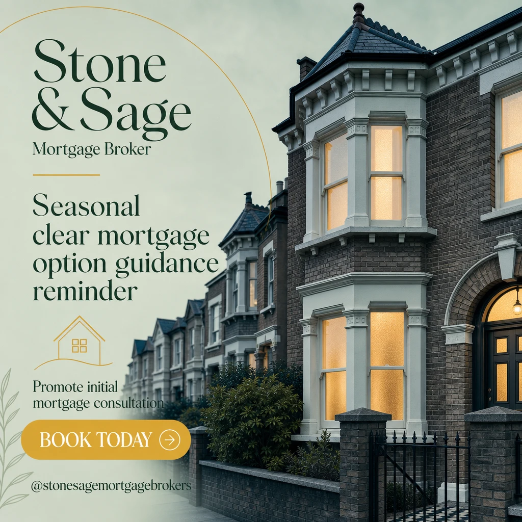 mortgage broker social post template: promote initial mortgage consultation