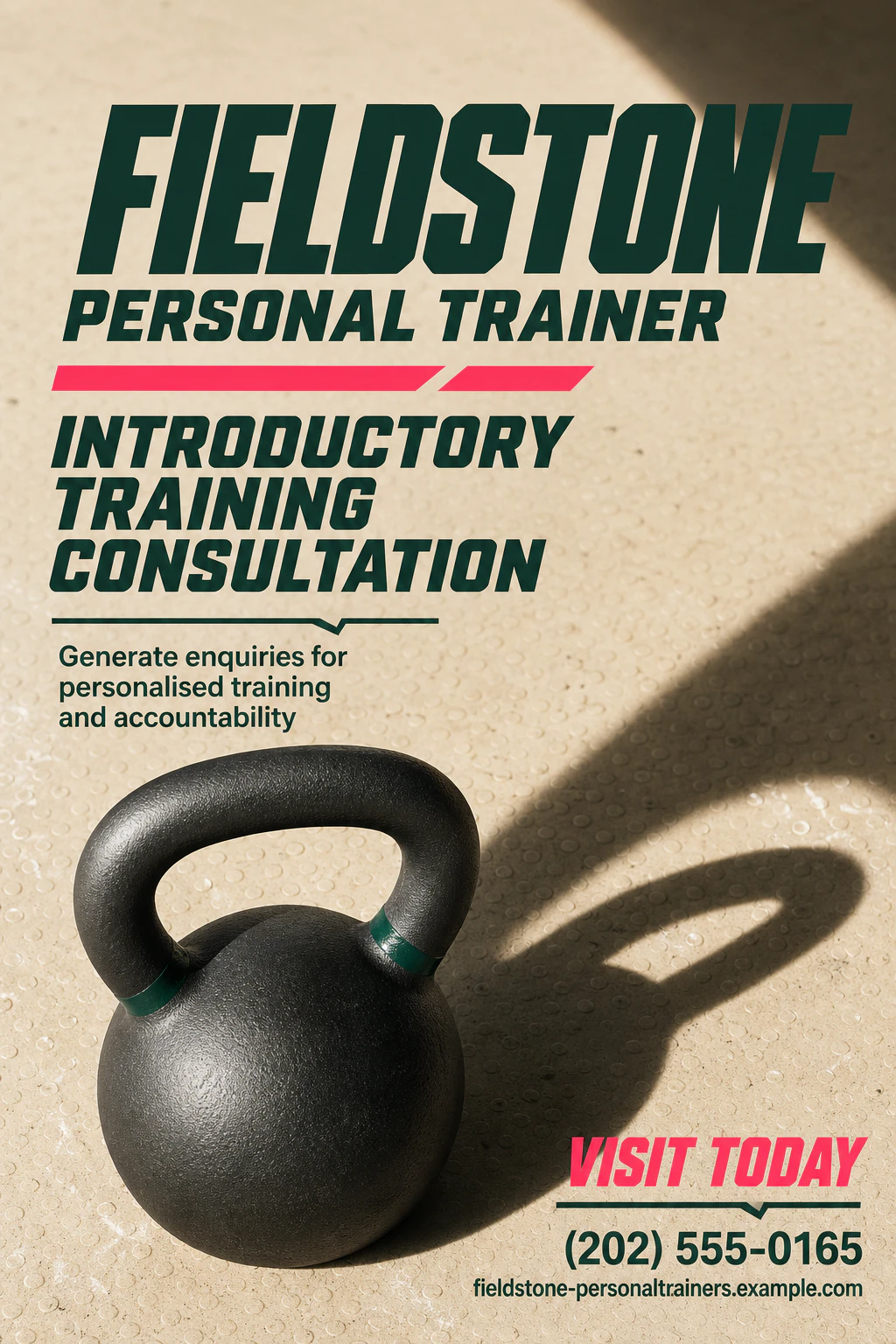 personal trainer poster template