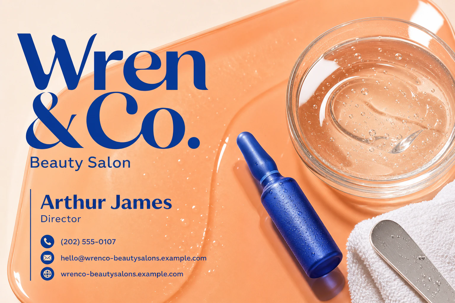 beauty salon business card template