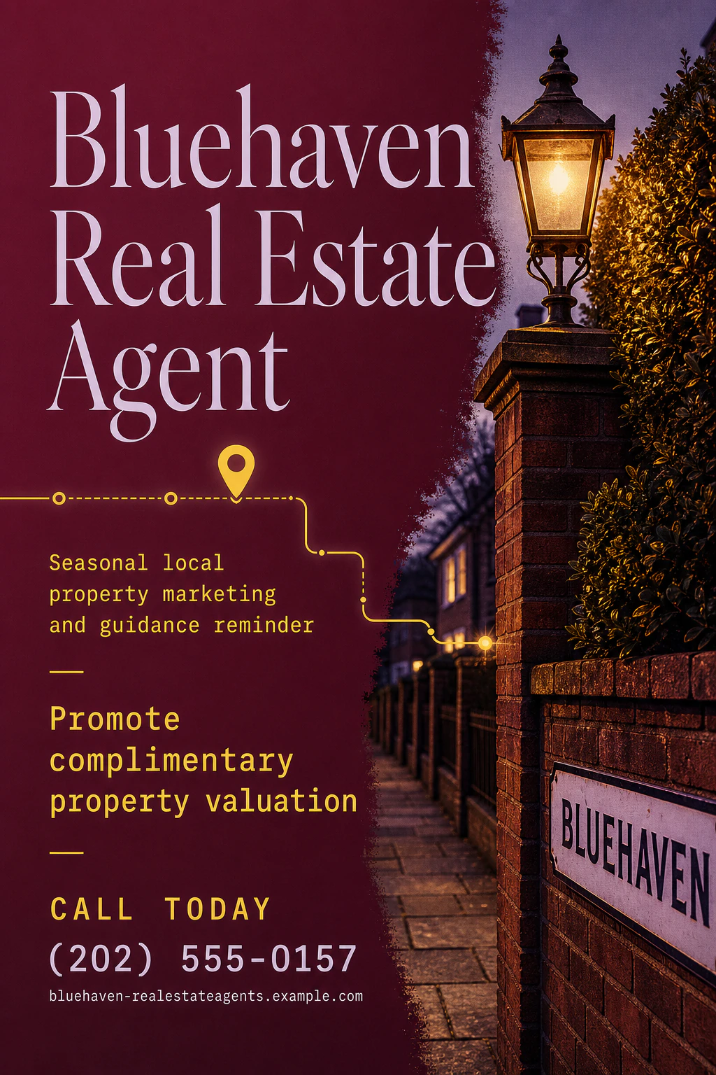 real estate agent flyer template: promote complimentary property valuation