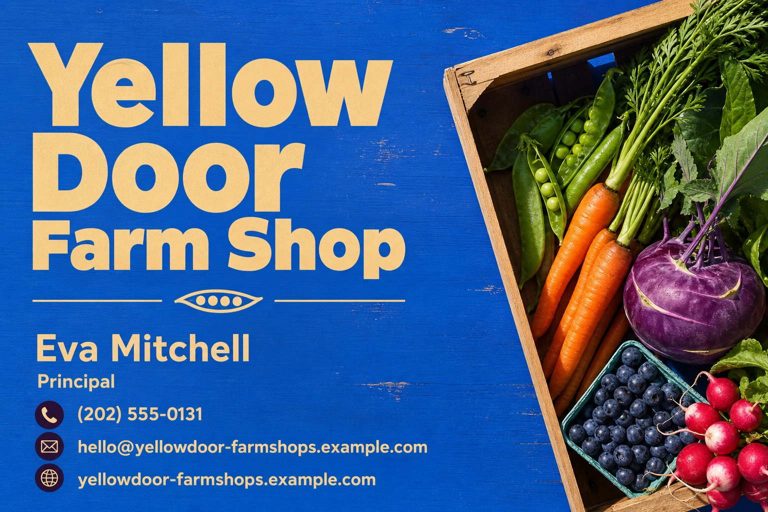 farm shop business card template