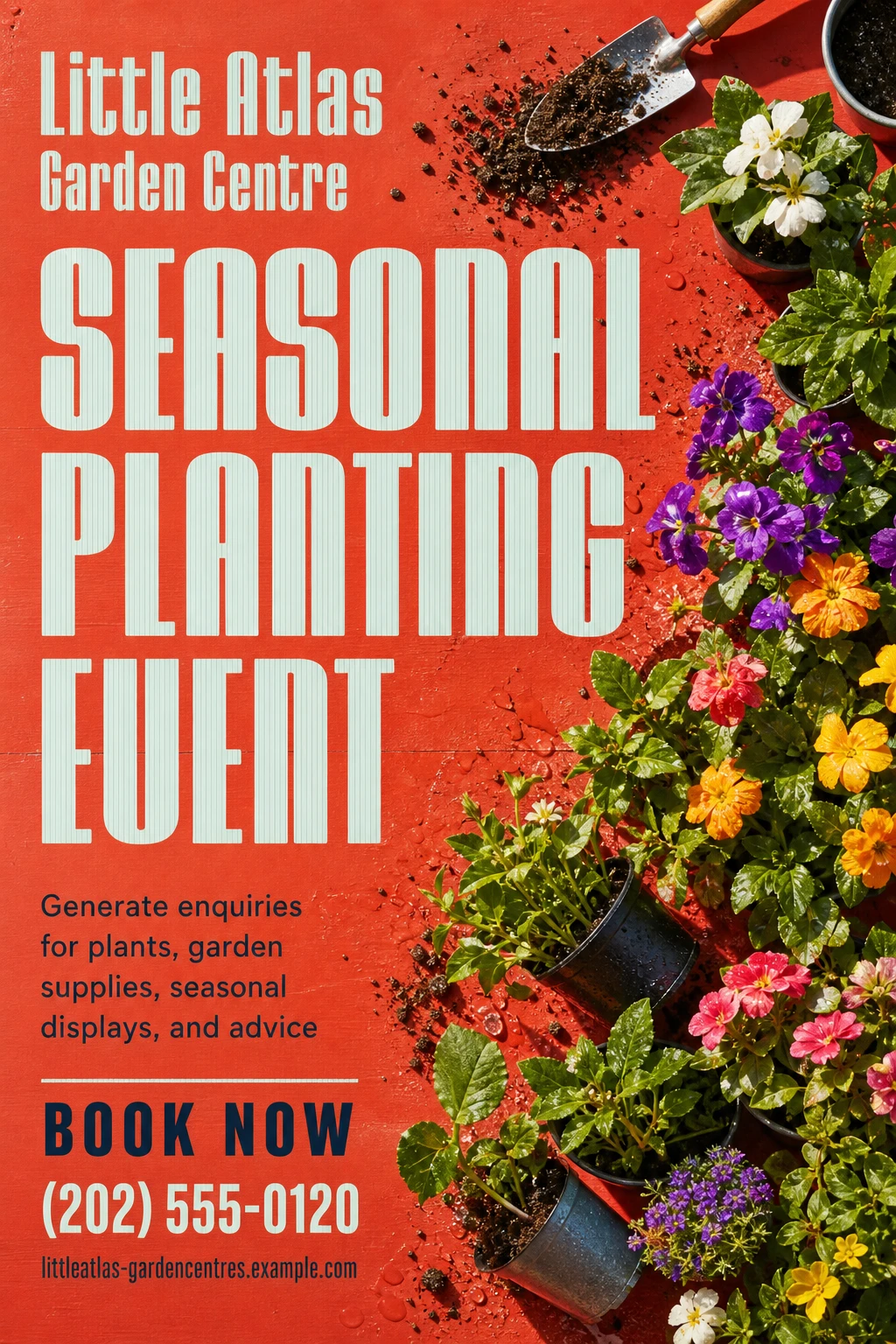 garden centre flyer template