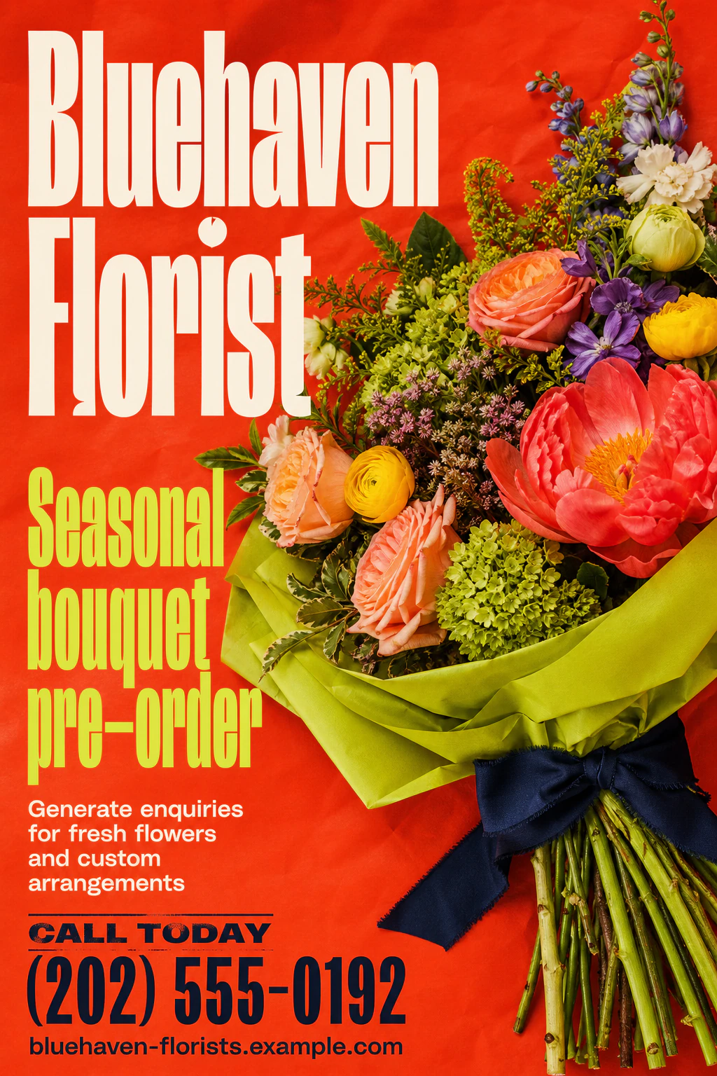 florist poster template
