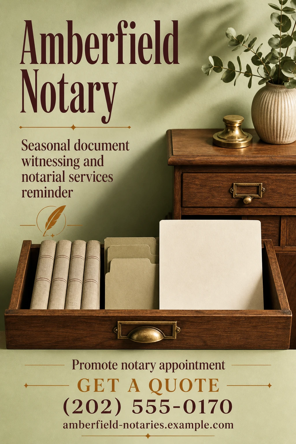 notary flyer template: promote notary appointment