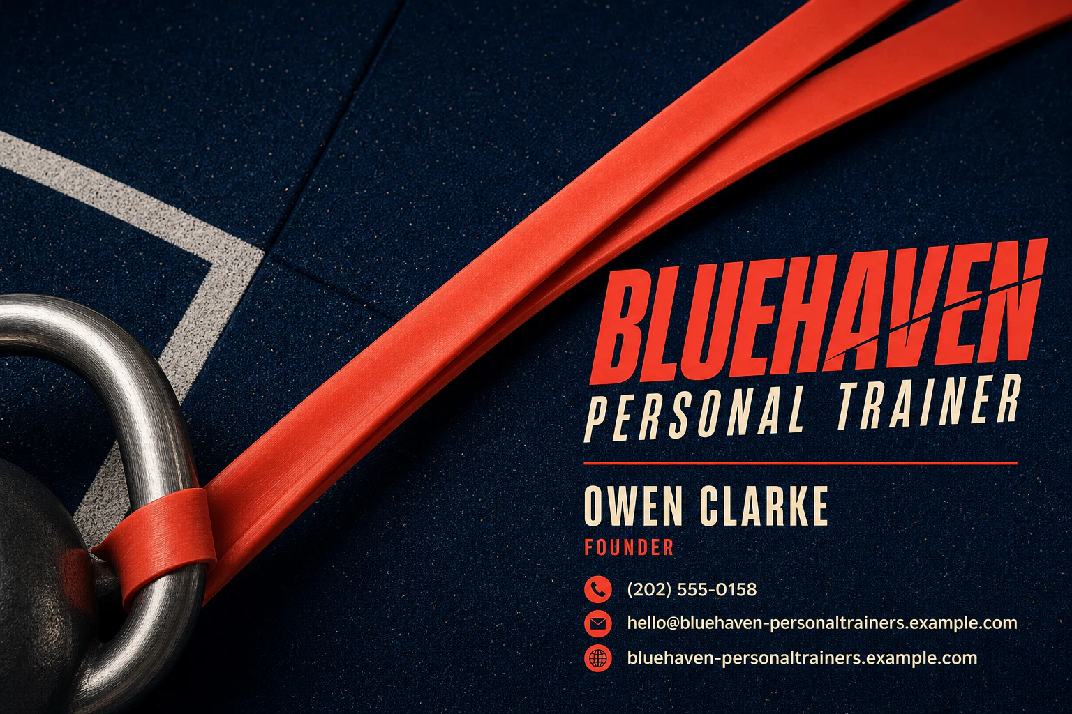 personal trainer business card template