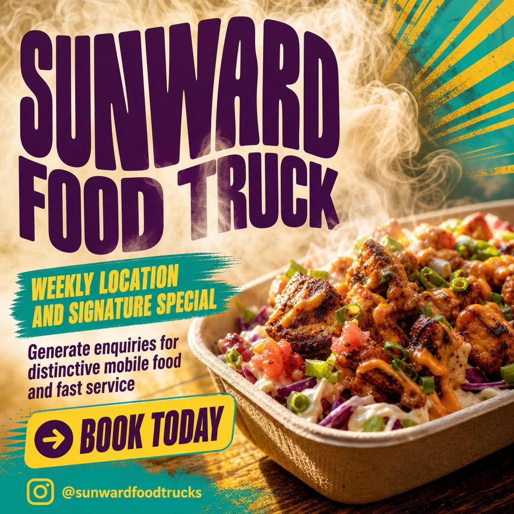 food truck social post template