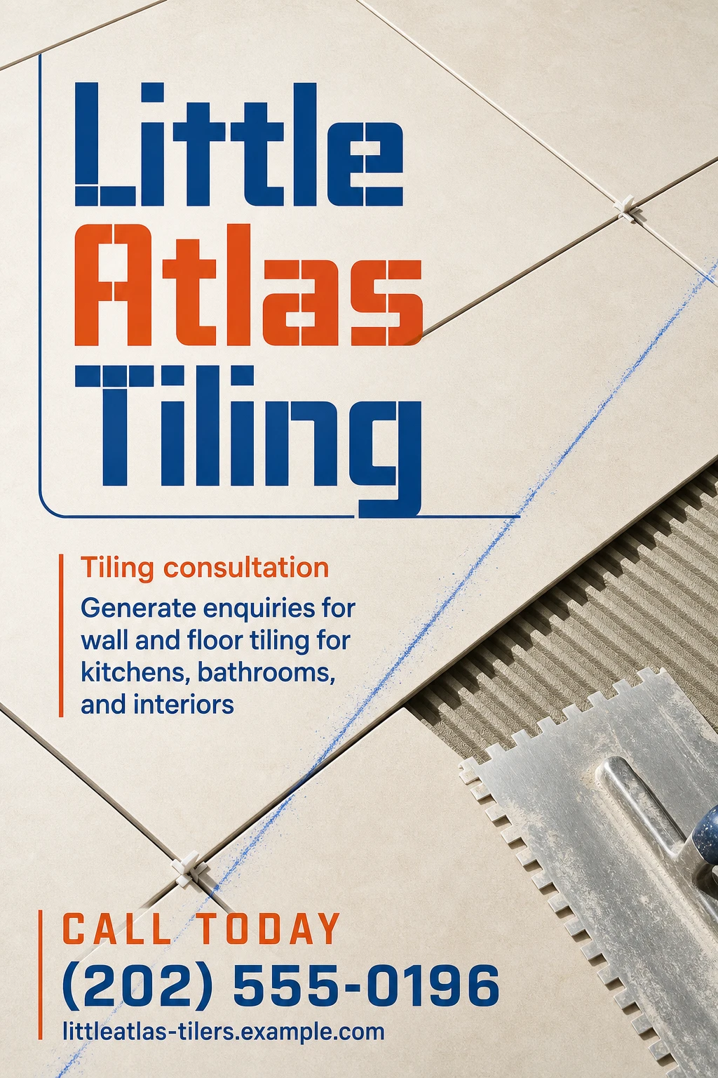 tiling service flyer template