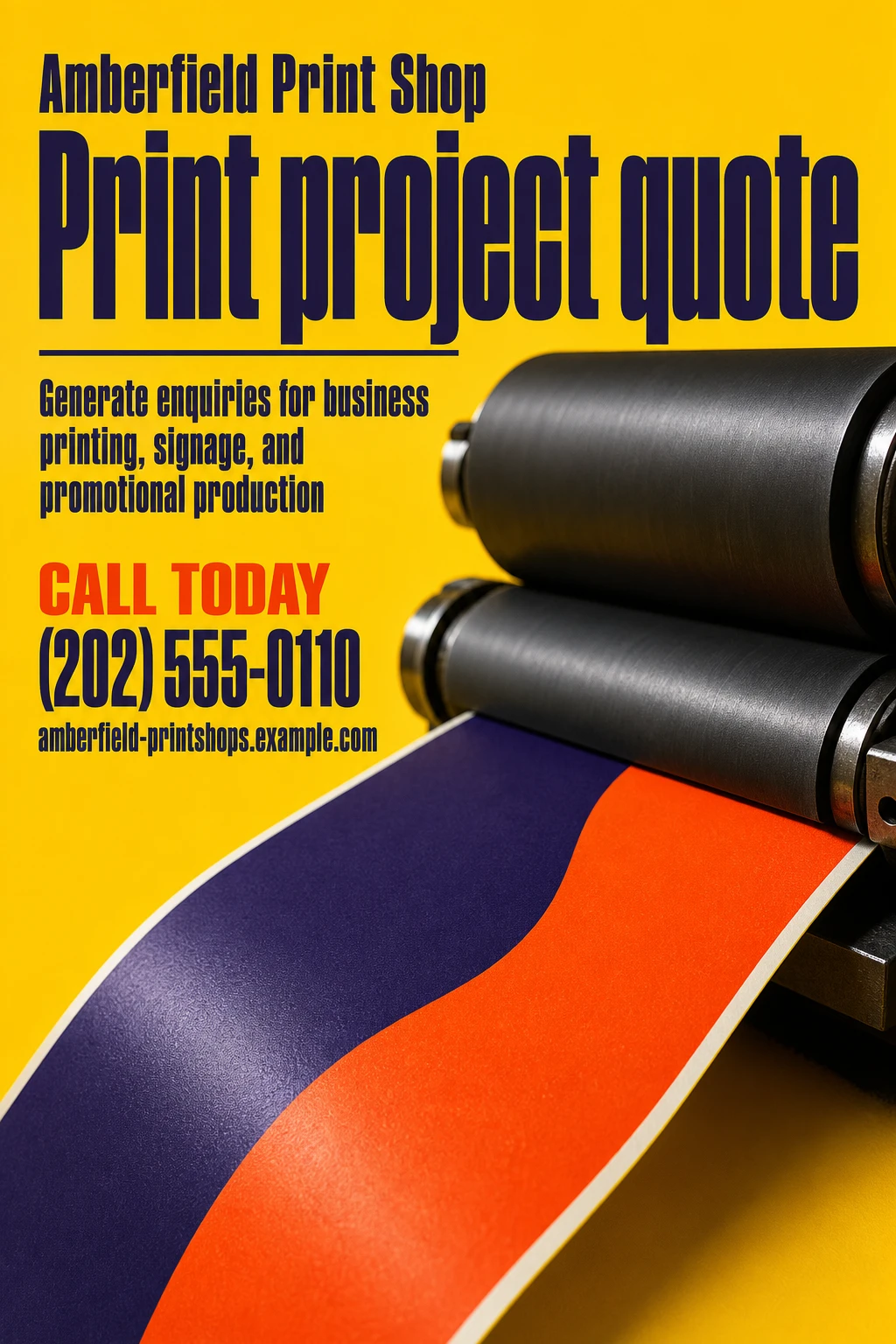 print shop poster template