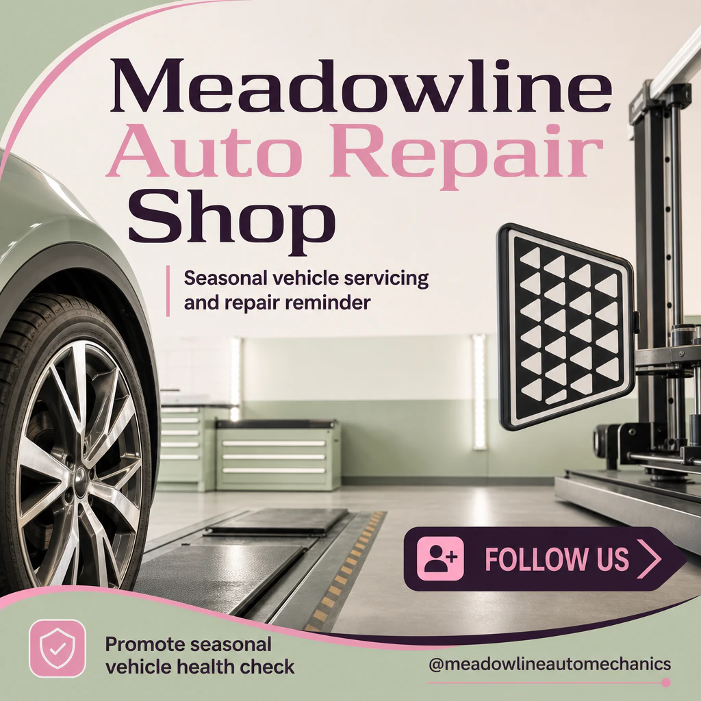 auto repair shop social post template: promote seasonal vehicle health check