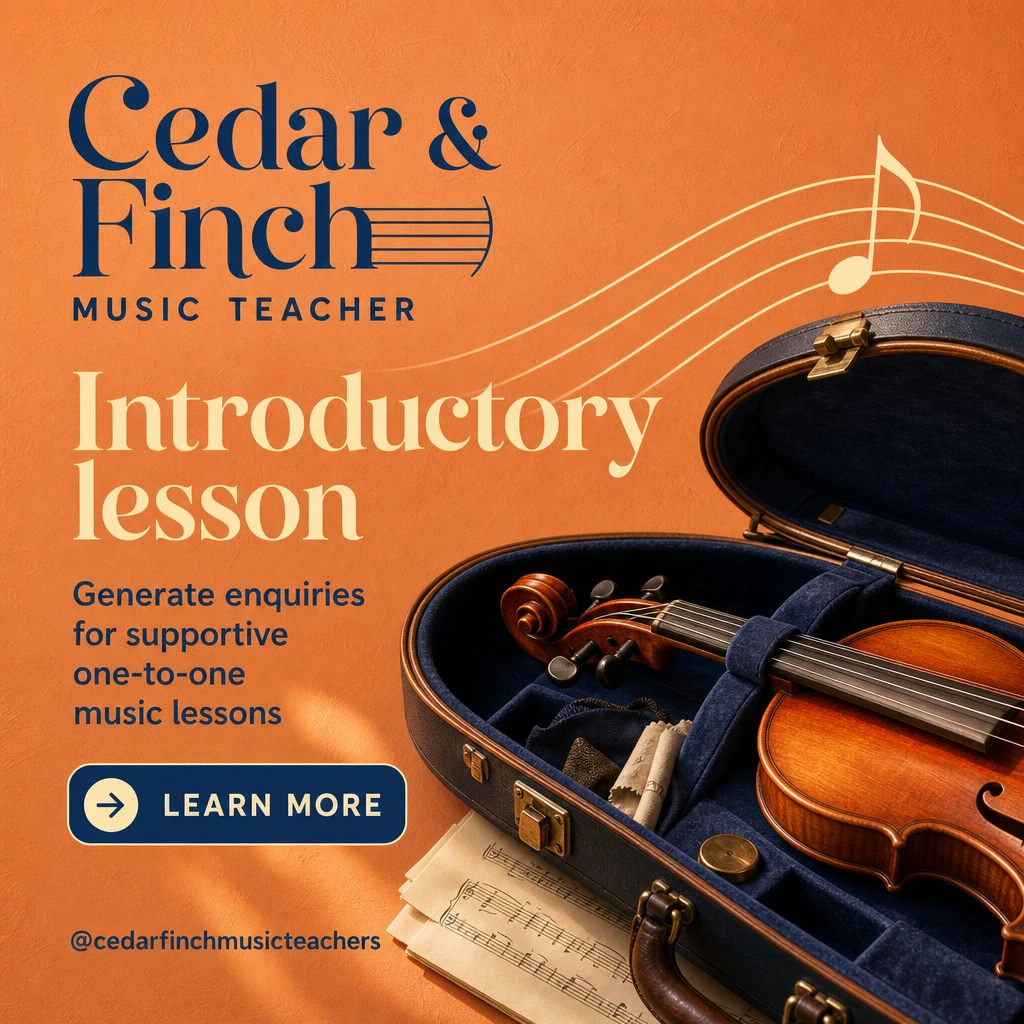 music teacher social post template