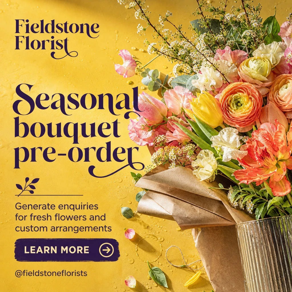 florist social post template