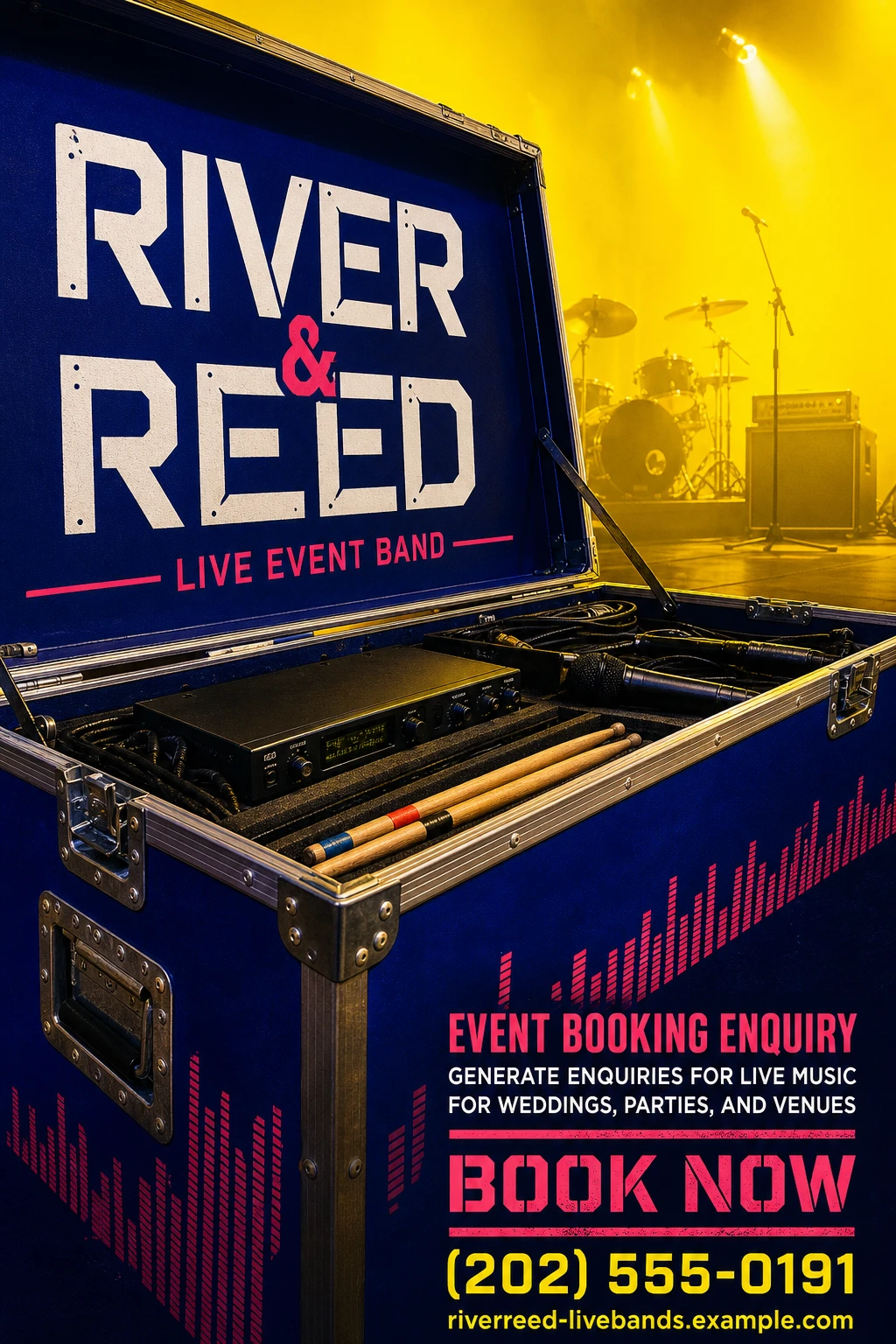 live event band flyer template