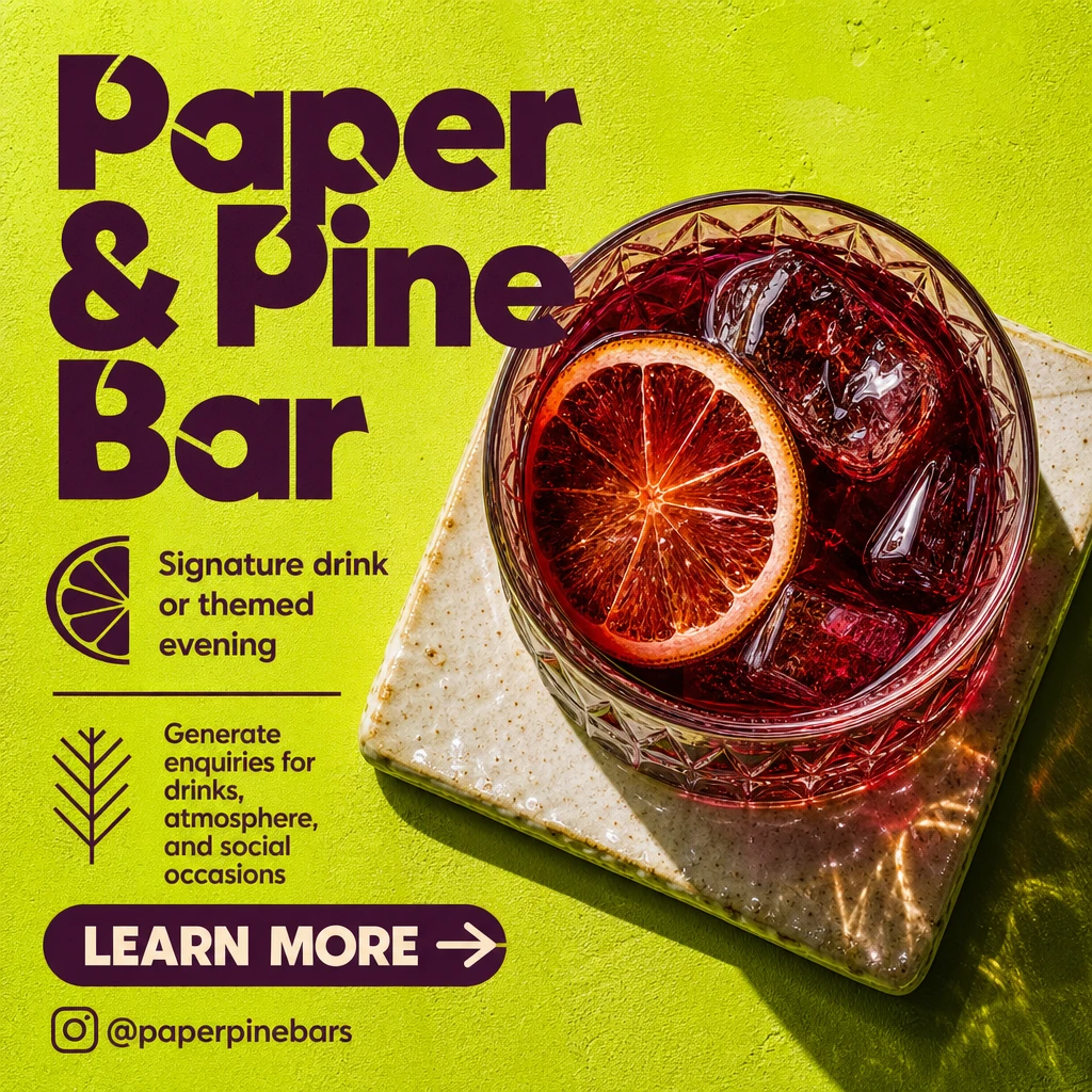 bar social post template