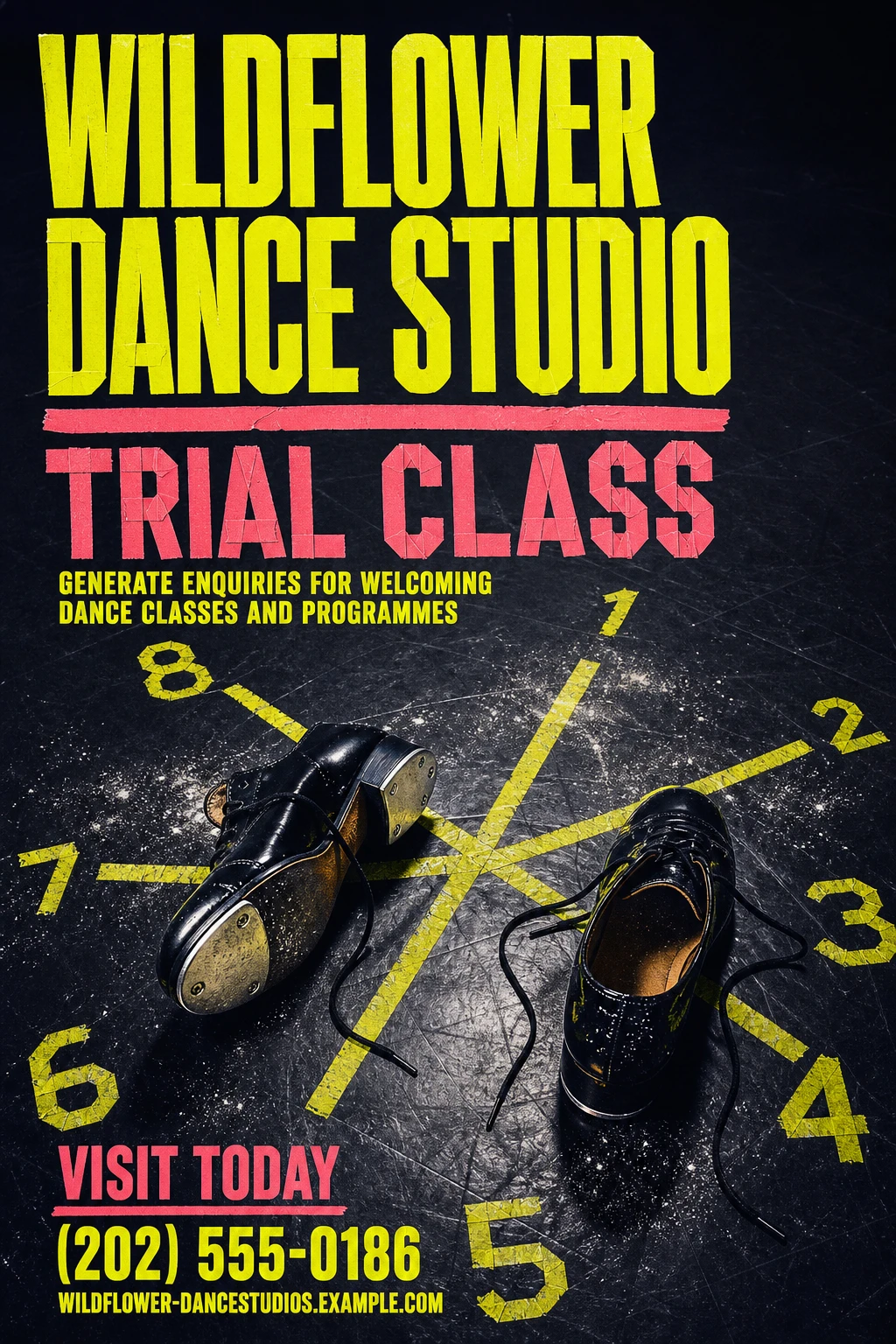dance studio poster template