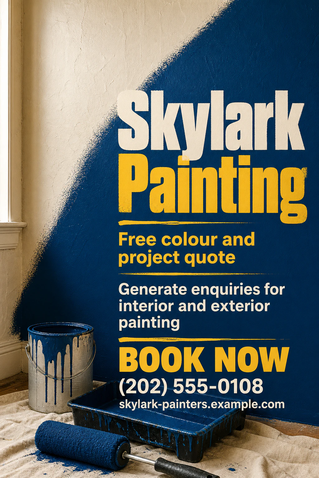 painting service flyer template