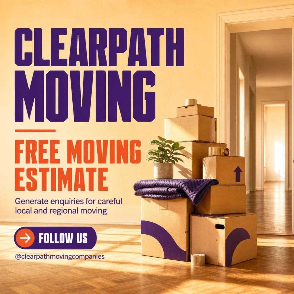 moving company social post template