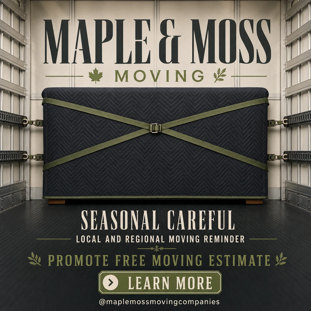 moving company social post template: promote free moving estimate