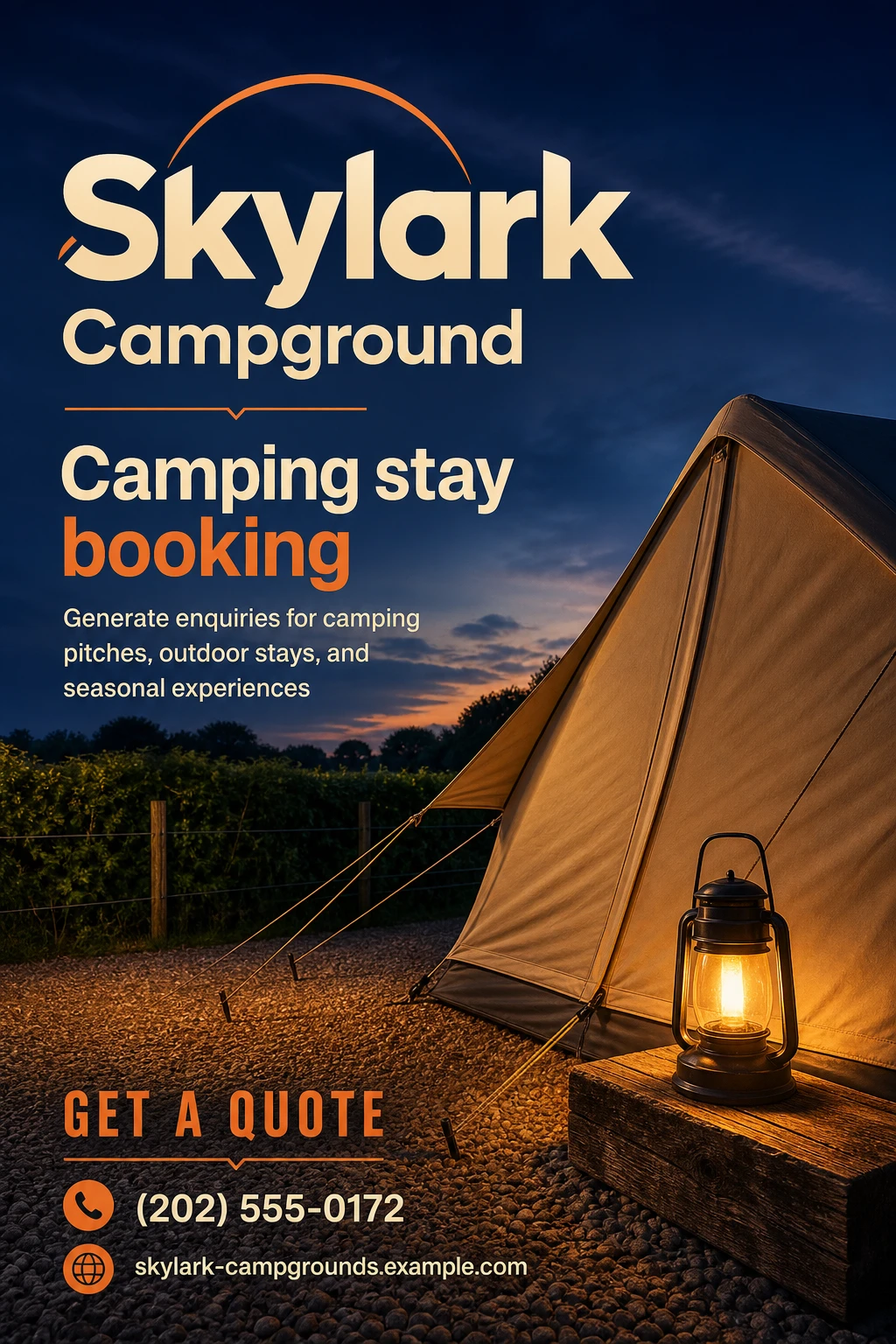 campground flyer template