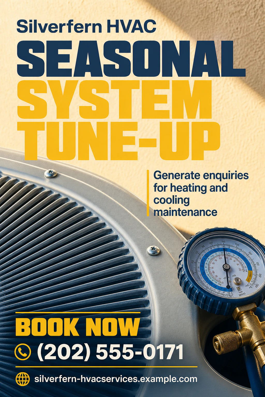 HVAC service flyer template