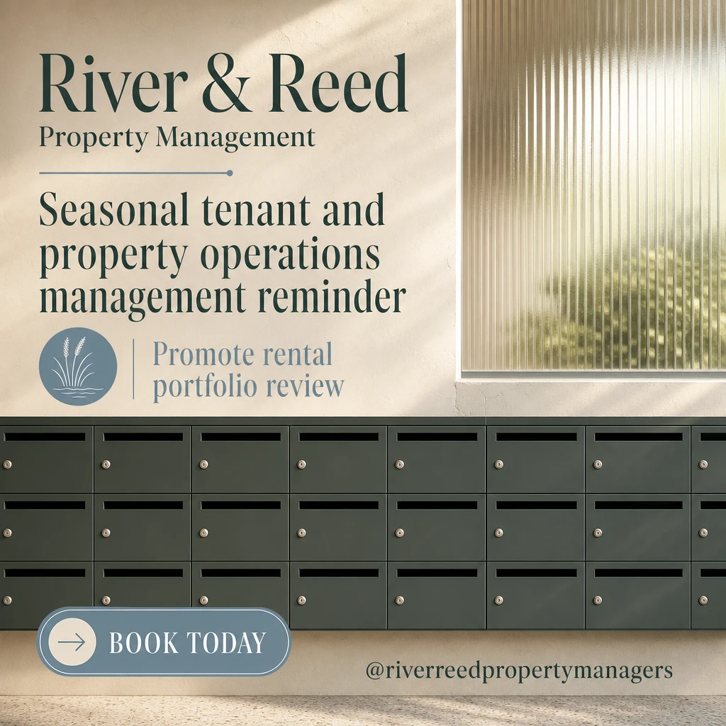 property management company social post template: promote rental portfolio review