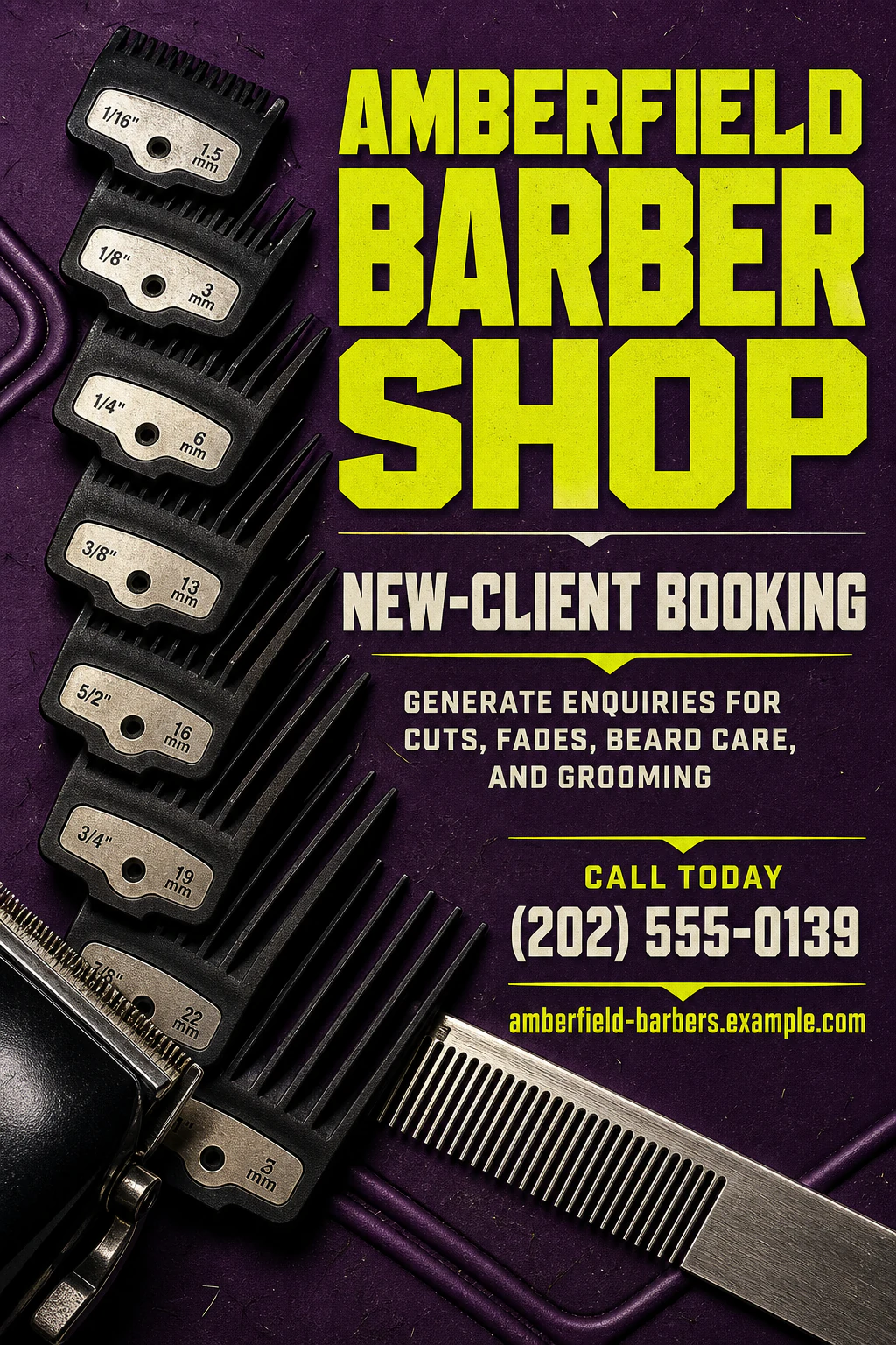 barber shop flyer template