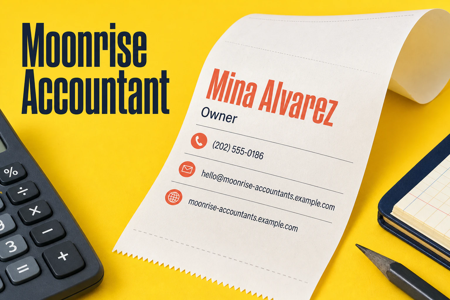 accountant business card template