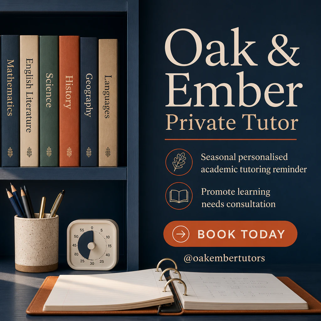 private tutor social post template: promote learning needs consultation
