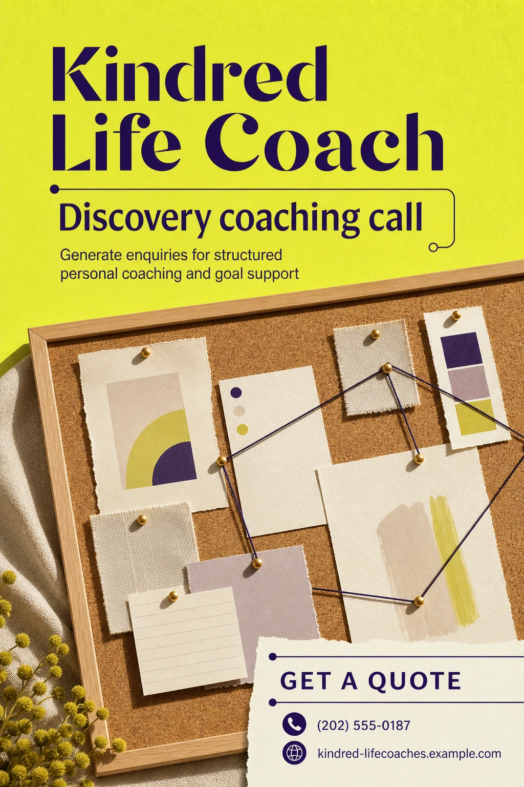 life coach flyer template