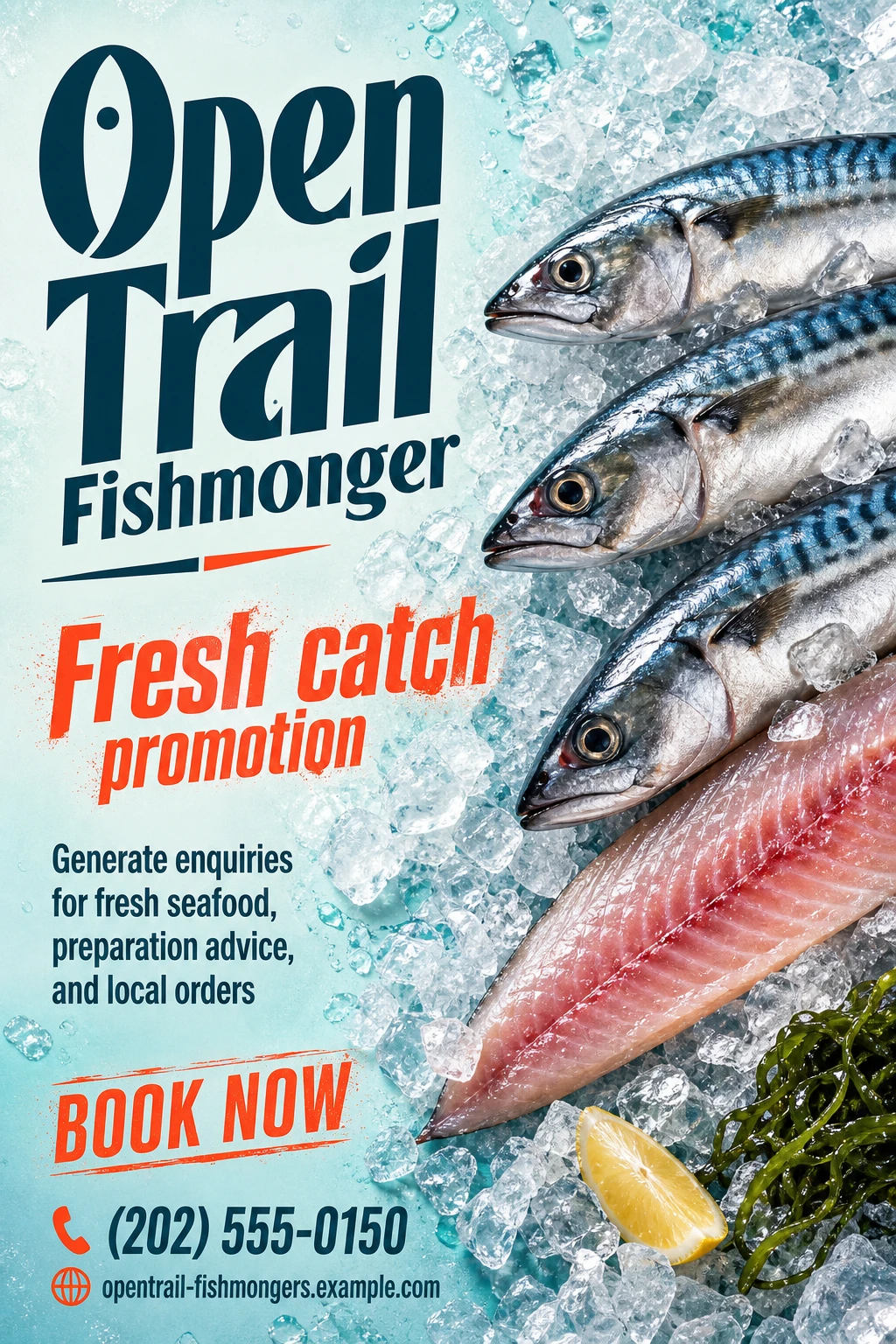 fishmonger flyer template