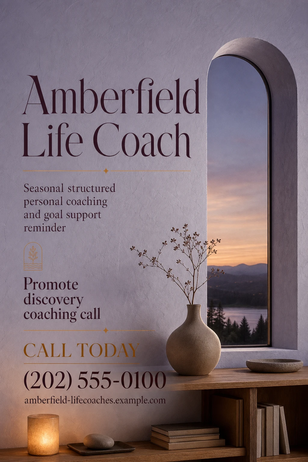 life coach poster template: promote discovery coaching call
