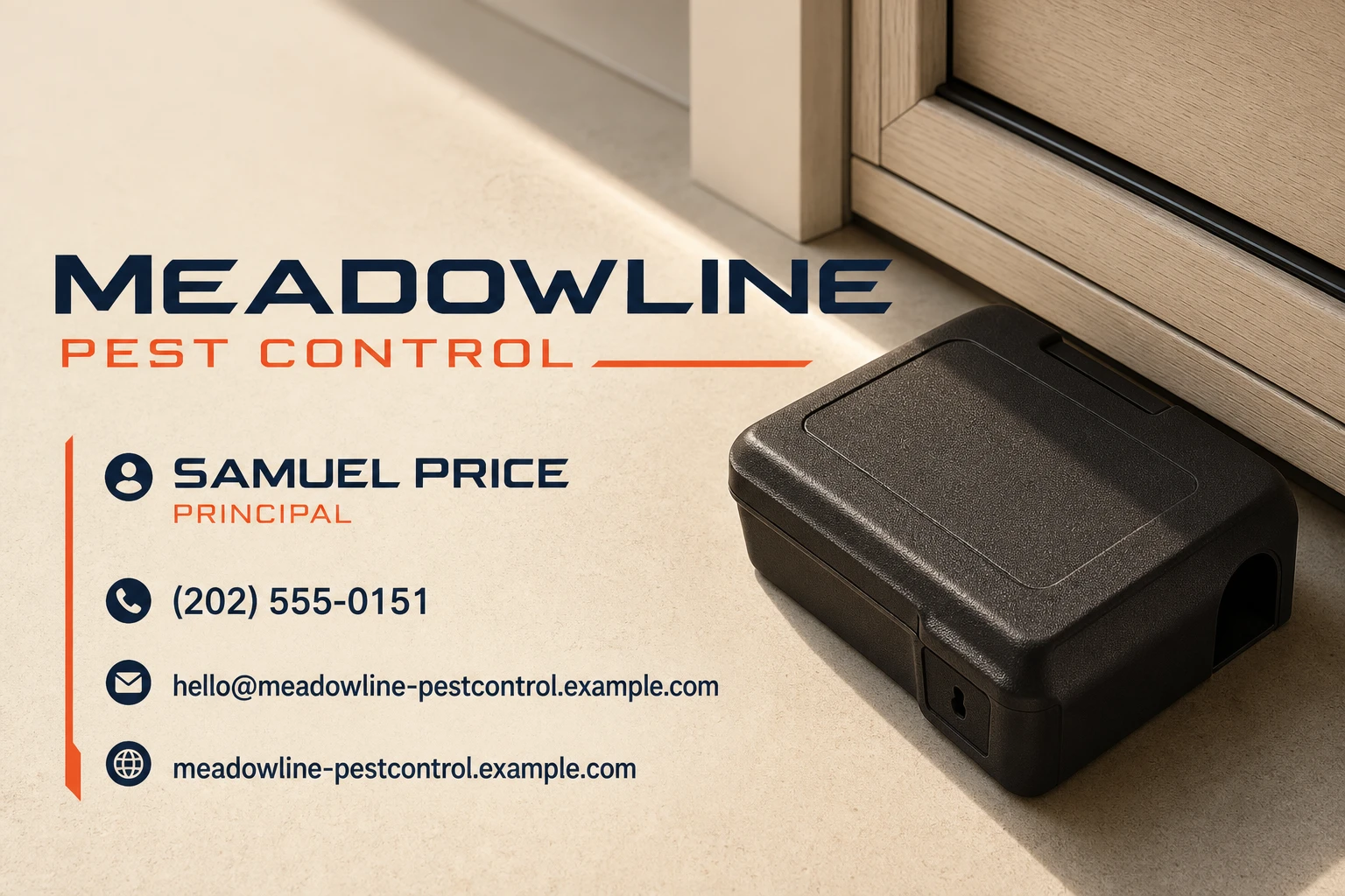 pest control service business card template