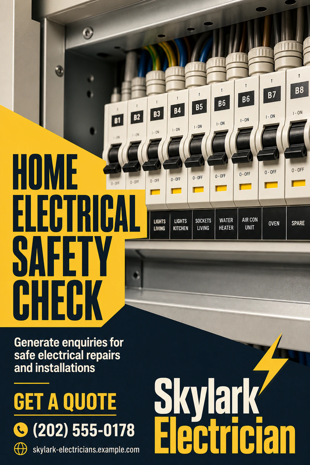 electrician flyer template